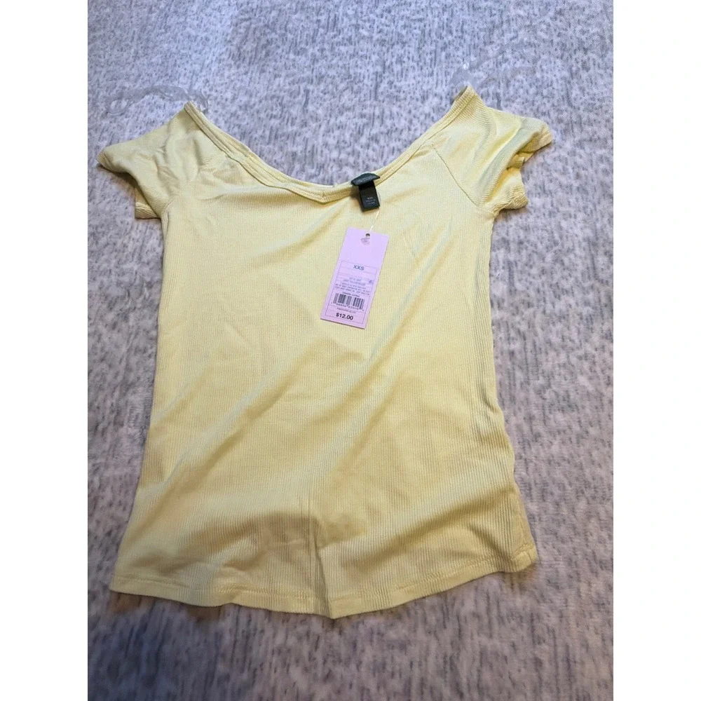 Wild Fable Womens XXS Ribbed Knit Tank and tee bundle 5‎ piece lot - Picture 4 of 11